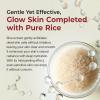 imageDrMelaxin Peel Shot Glow White and Black Rice Ampoule Duo Soft Exfoliating Face and Body Scrub Dead Skin Cells Blackheads Remover for All Skin Types