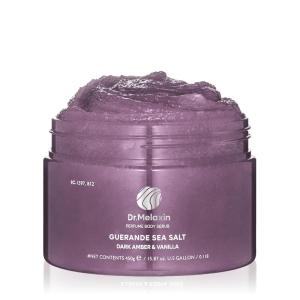 imageDrMelaxin Guerande Sea Salt Perfume Exfoliating Body Scrub for Smooth Skin Body Amber ampamp Vanilla Scent