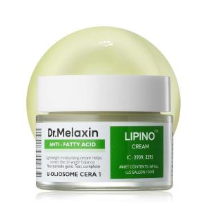 imageDrMelaxin Lipino AntiFatty Acid Noncomedo Cream  Daily Moisturizer Face Cream with Ceramide For Oily Skin  Smooths Skin Texture ampamp NonComedogenic 169floz