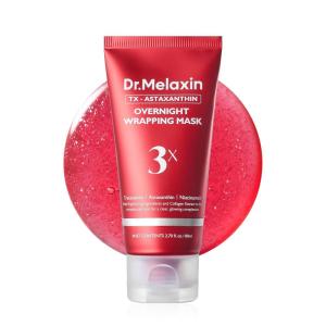 imageDrMelaxin TX Astaxanthin Triple Overnight Wrapping Mask 80ml For Complete Dark Spot Care Firmness Glow Elasticity Face Skin Care