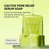 image:imageDrMelaxin Cactox Pore Relief Serum Soap  Deep Cleansing Hydrating Facial Bar with Cactus Extract Panthenol amp Hyaluronic Acid Elastic Foam Face Cleanser for Sensitive SkinCACTOX