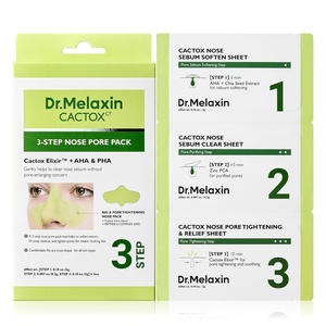 image:imageDrMelaxin CACTOX 3STEP NOSE MASK PACK with AHA amp PHA for Sebum Softening Pore Tightening Skin Repair 3Step Nose Pore Pack