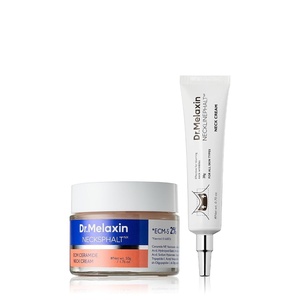 image:imageDrMelaxin Neck Firming Duo Set  Necksphalt Cream  Necklinephalt Microneedle Cream for Turkey Neck Sagging amp Crepey Skin Peptide Collagen AntiAging Korean Skincare 2 Piece Bundle