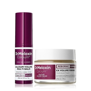 image:imageDrmelaxin Calcium Firming Duo Set  Intense Firming Face Cream  Collagen Multi Balm Stick Korean Skincare for Sagging Skin Wrinkles Dark Circles amp Volume Loss Niacinamide Adenosine 2 Piece Bund